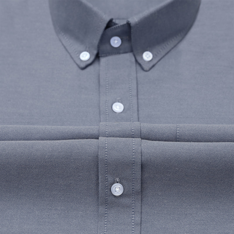 Oxford Cotton Dark Blue Shirt For Men