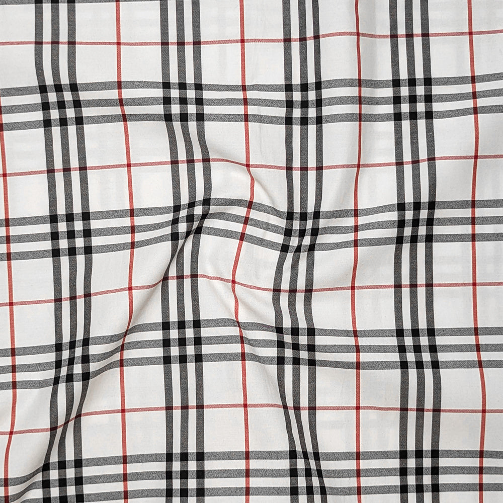 Pack of 2 Tartan Check Cotton Shirt (Mustard & White)
