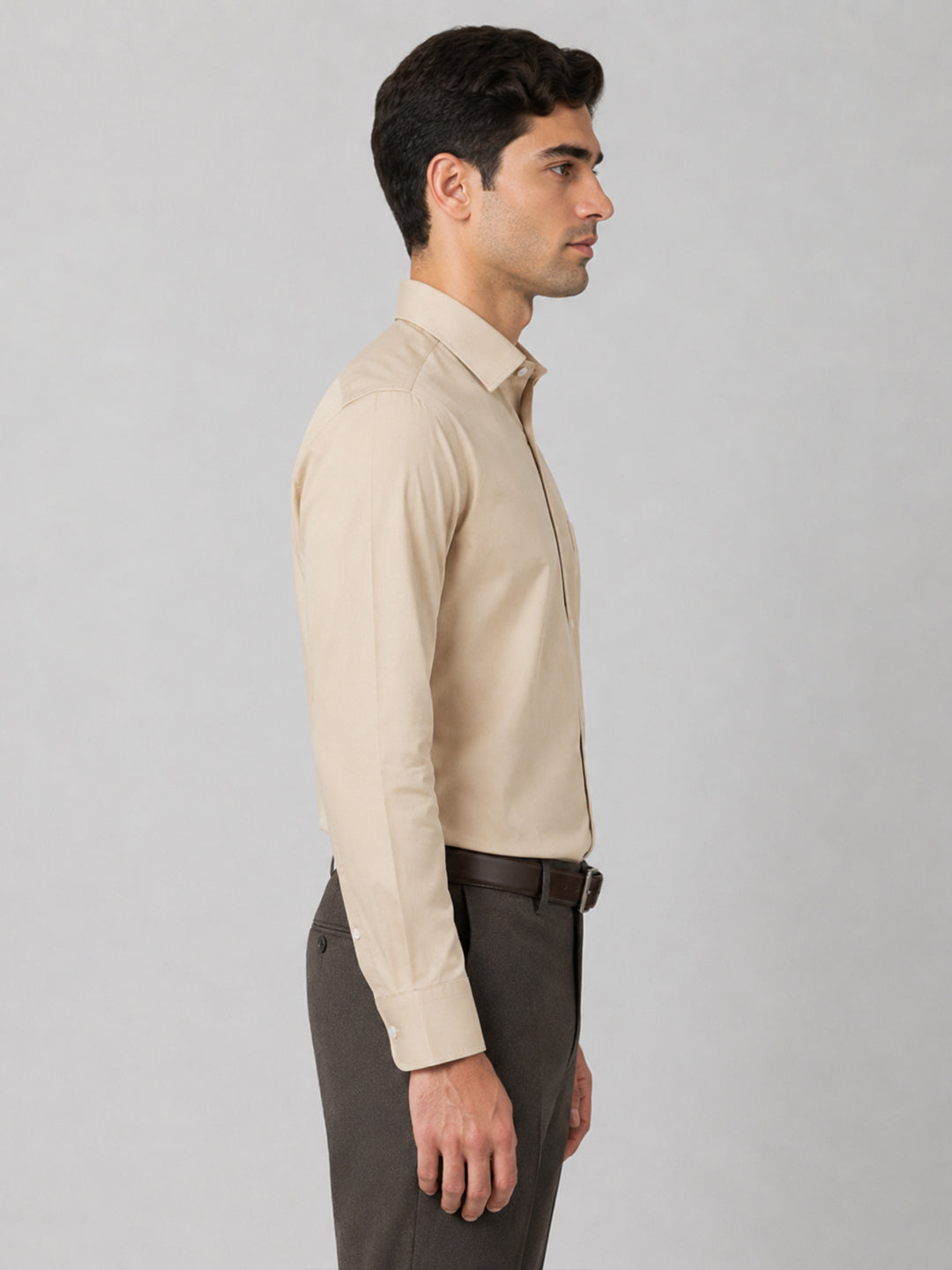 Pack of 2 Sea Green & Cream Formal Oxford Cotton Shirt For Men