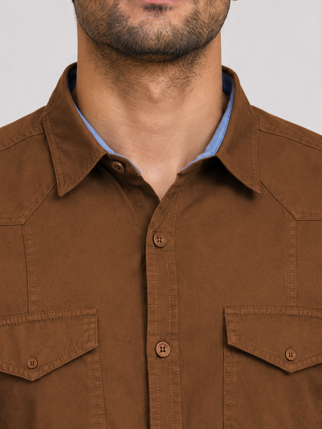 Cargo Style Dutsy Brown Shirt