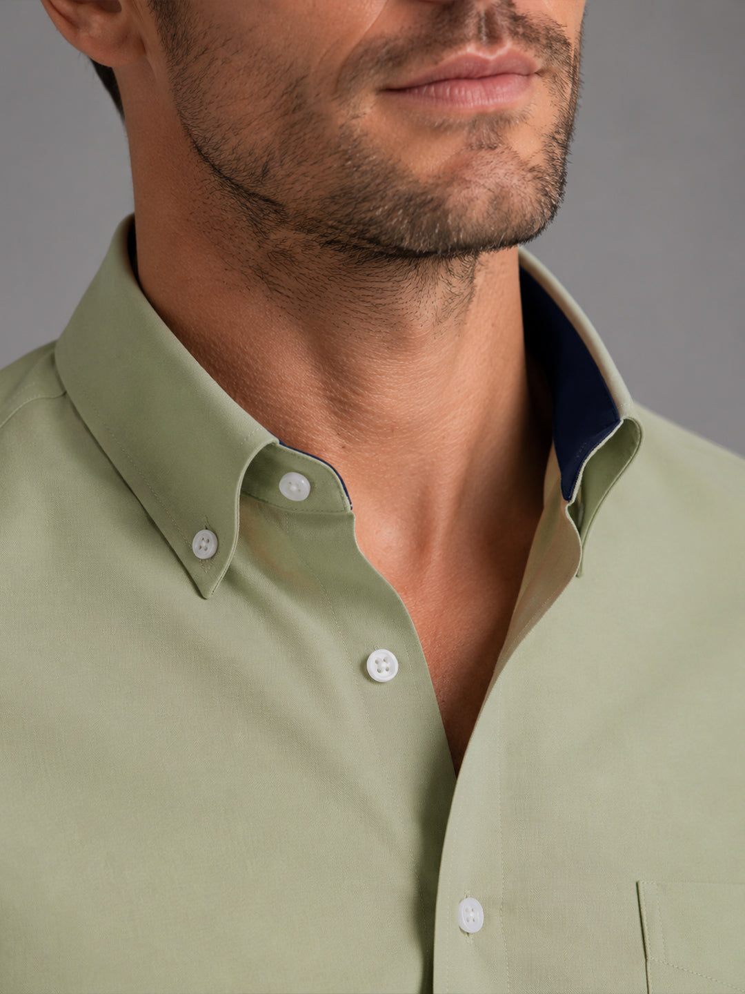 Pista Satin Contrast Collar Shirt for Men