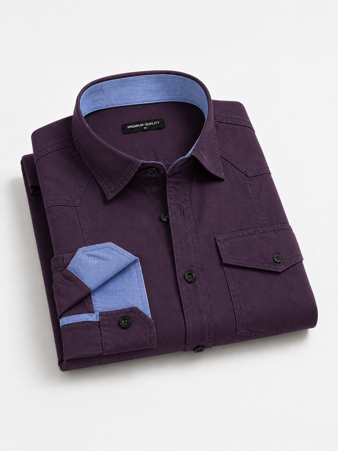 Pack Of 2 Cargo Style White & Wine Shirt