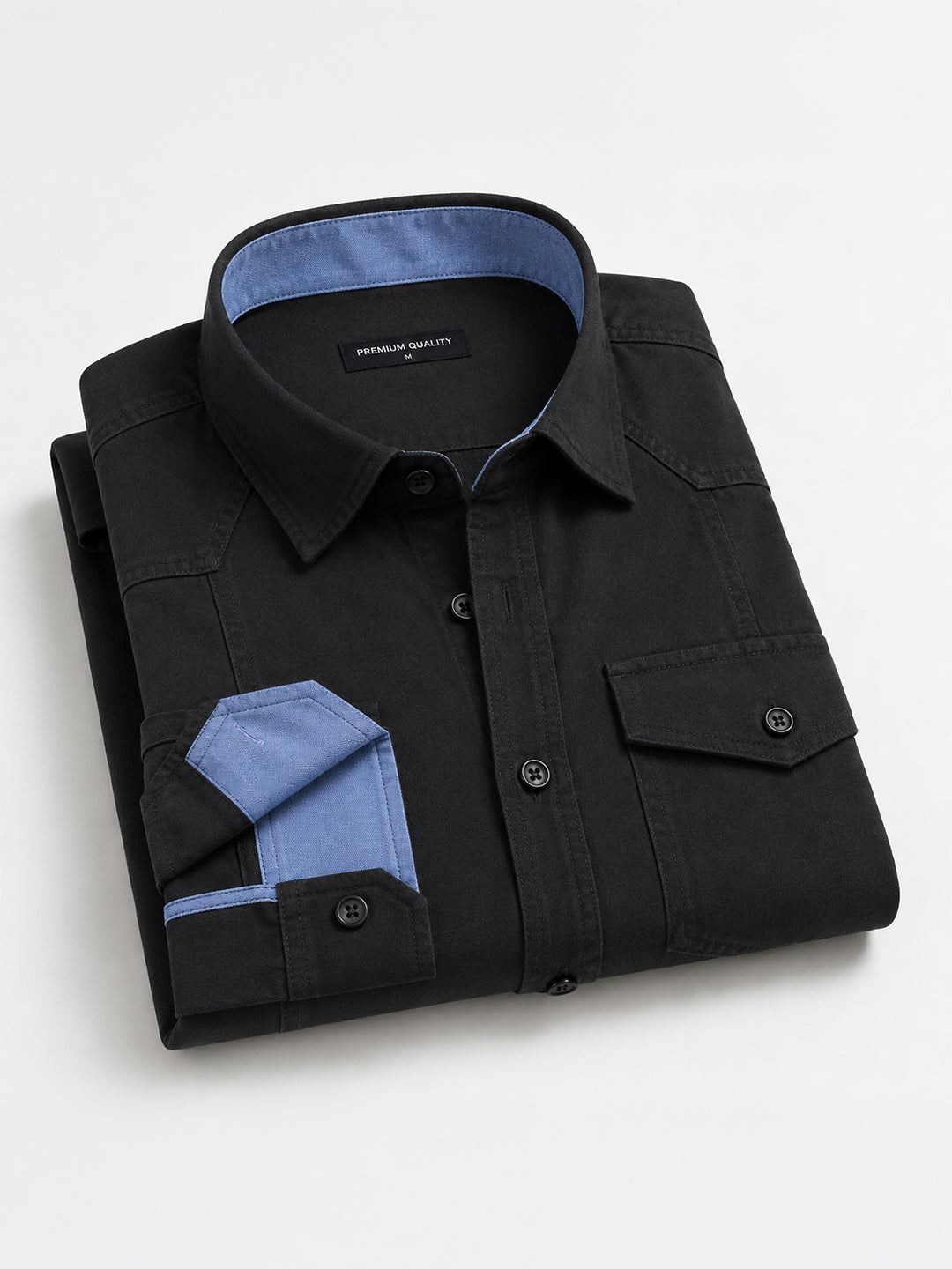 Pack Of 2 Cargo Style White & Black Shirt