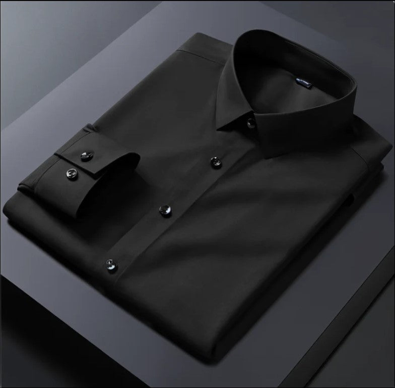 Pack of 2 Premium Cotton Solid Shirt for Man (Black, White)