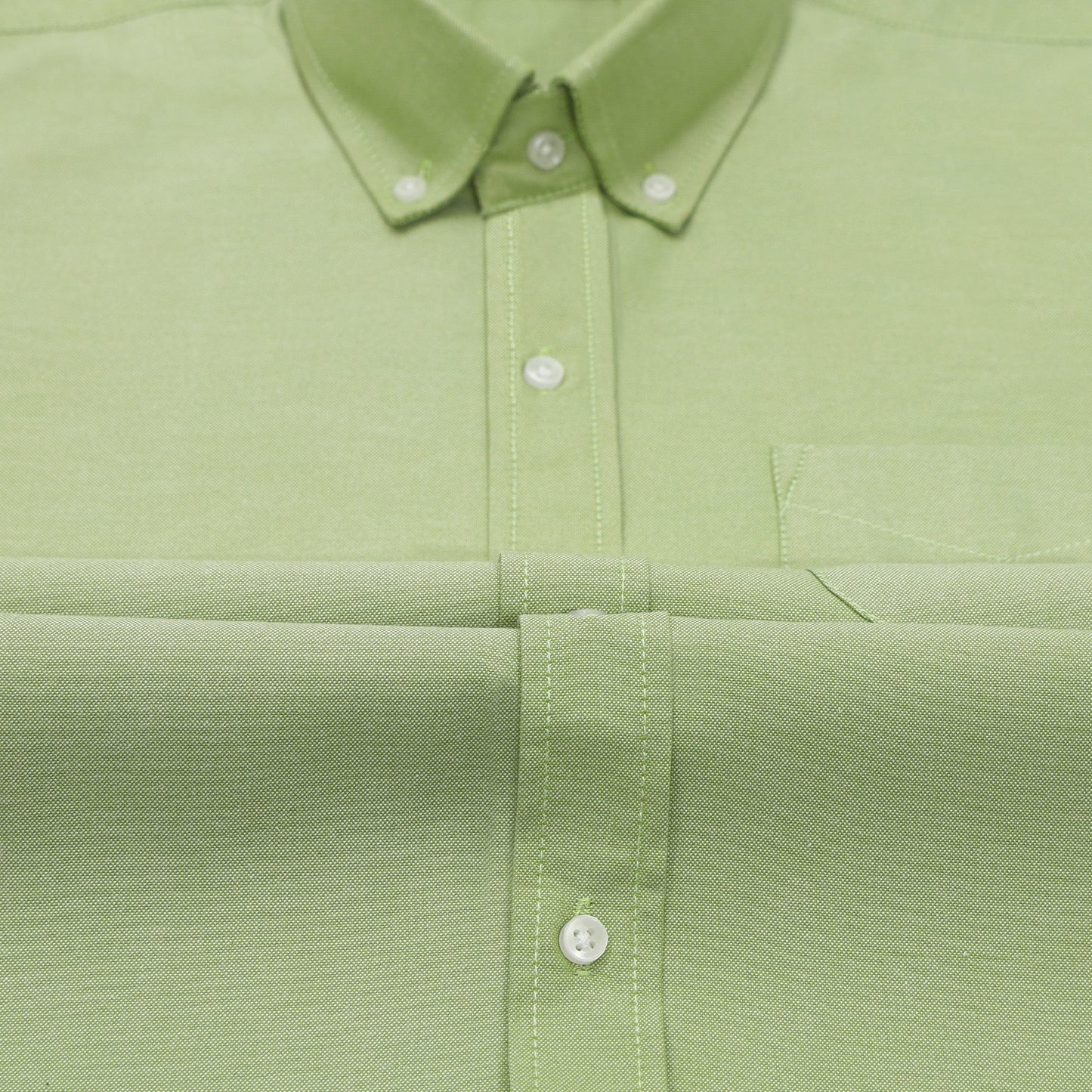 Pack of 2 Oxford Cotton Shirt For Men (Silver & Green)