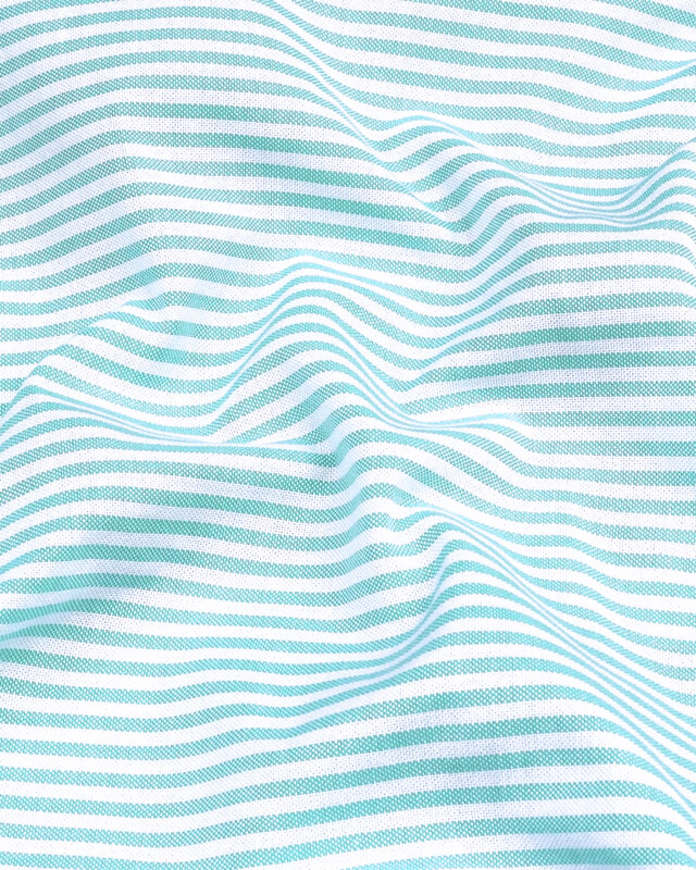 Pista Stripe Oxford Premium Cotton Shirt For Men