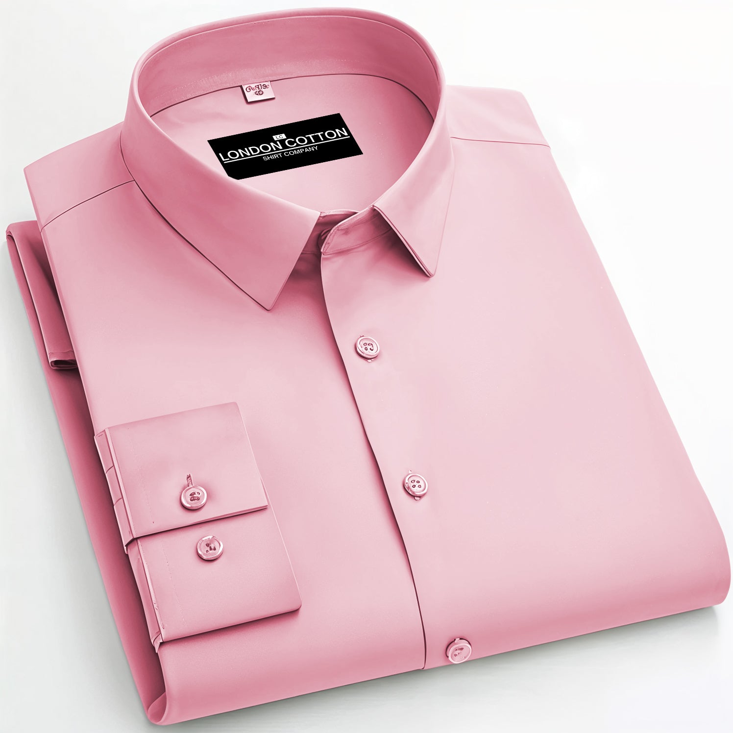 Rose Gold Solid Cotton Shirt for Men | London Cotton Rose Gold Solid Cotton Shirt for Men | London Cotton
