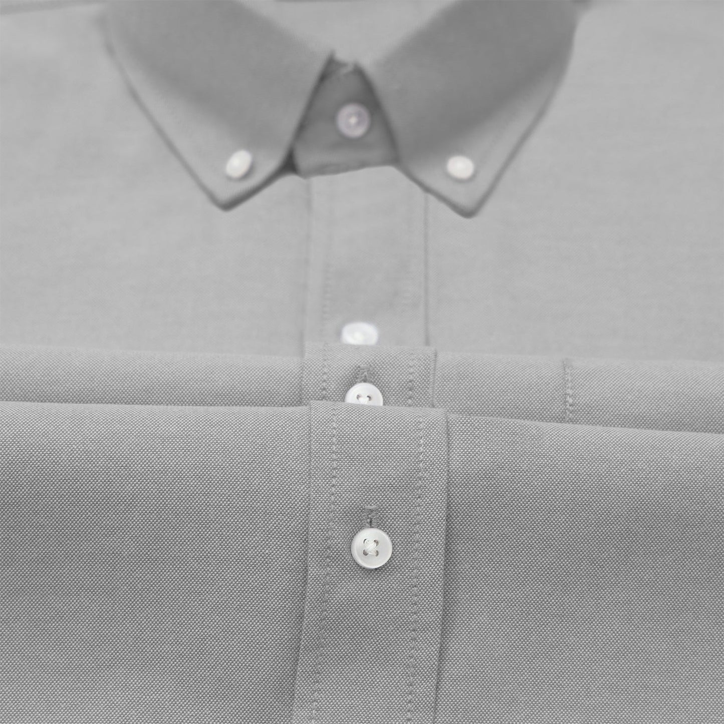 Pack of 2 Oxford Cotton Shirt For Men (White & Silver)