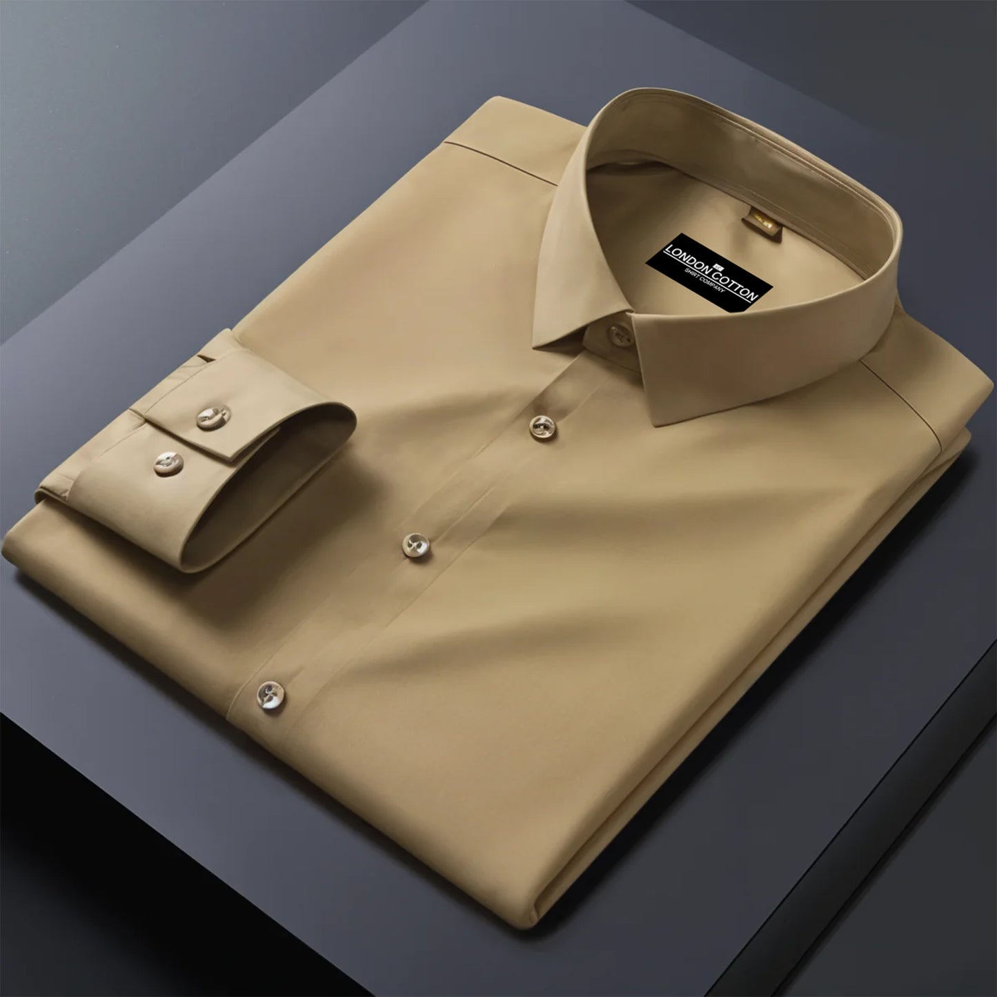 Pack of 2 Premium Cotton Solid Shirt for Man (Skin, White)