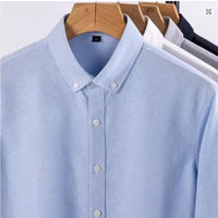 New Sky Blue Oxford Cotton Shirt For Men