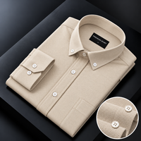 Oxford Cotton Cream Shirt For Men