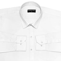 White Oxford Cotton Shirt For Men