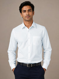 Paper Cotton Light Blue Shirt for Men