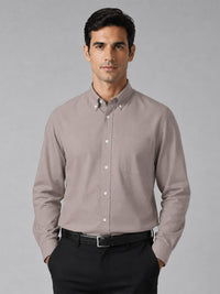 New Brown Oxford Cotton Shirt For Men