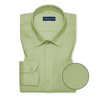 Pack of 2 Textured Linen Shirts (Sage & Mehendi)