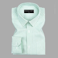 Pista Stripe Oxford Premium Cotton Shirt For Men