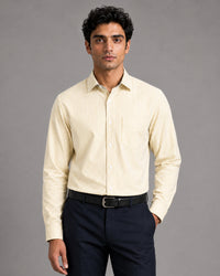 Lemon Stripe Oxford Shirt For Men