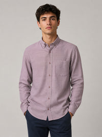 Lavender Linear Linen Shirt