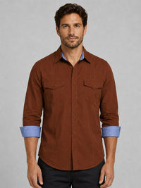 Cargo Style Brown Shirt