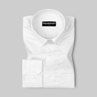 300GSM Premium Satin Shirt Combo for Men (White & Maroon)
