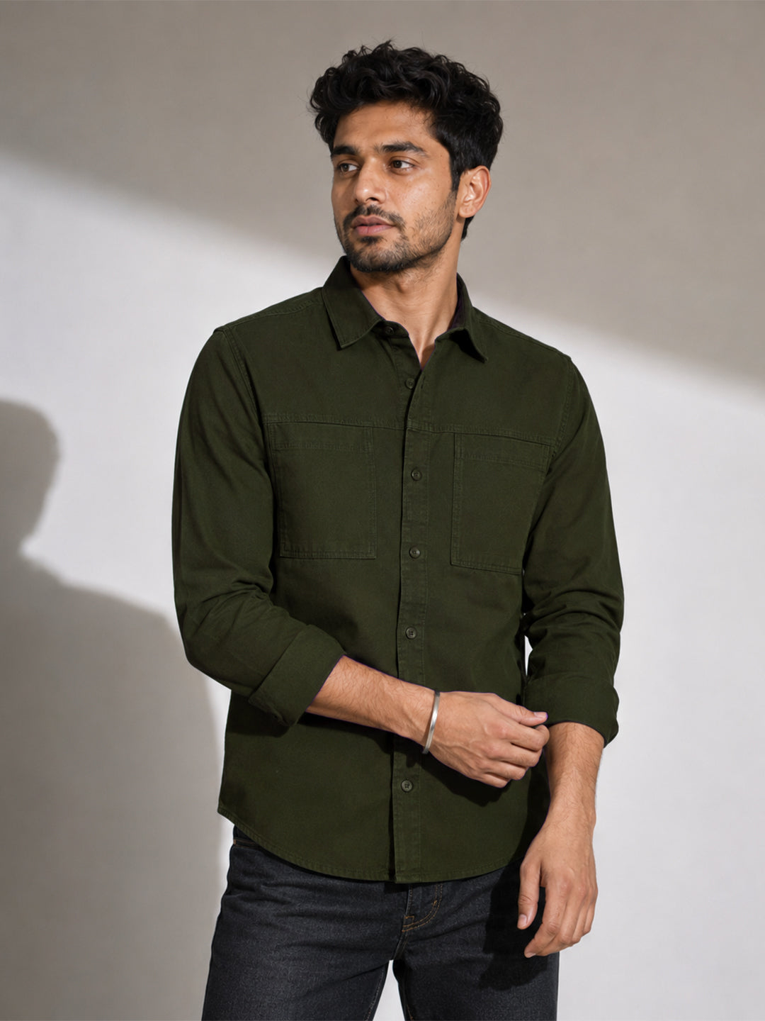 Modern Cargo Bottle Green Shirt