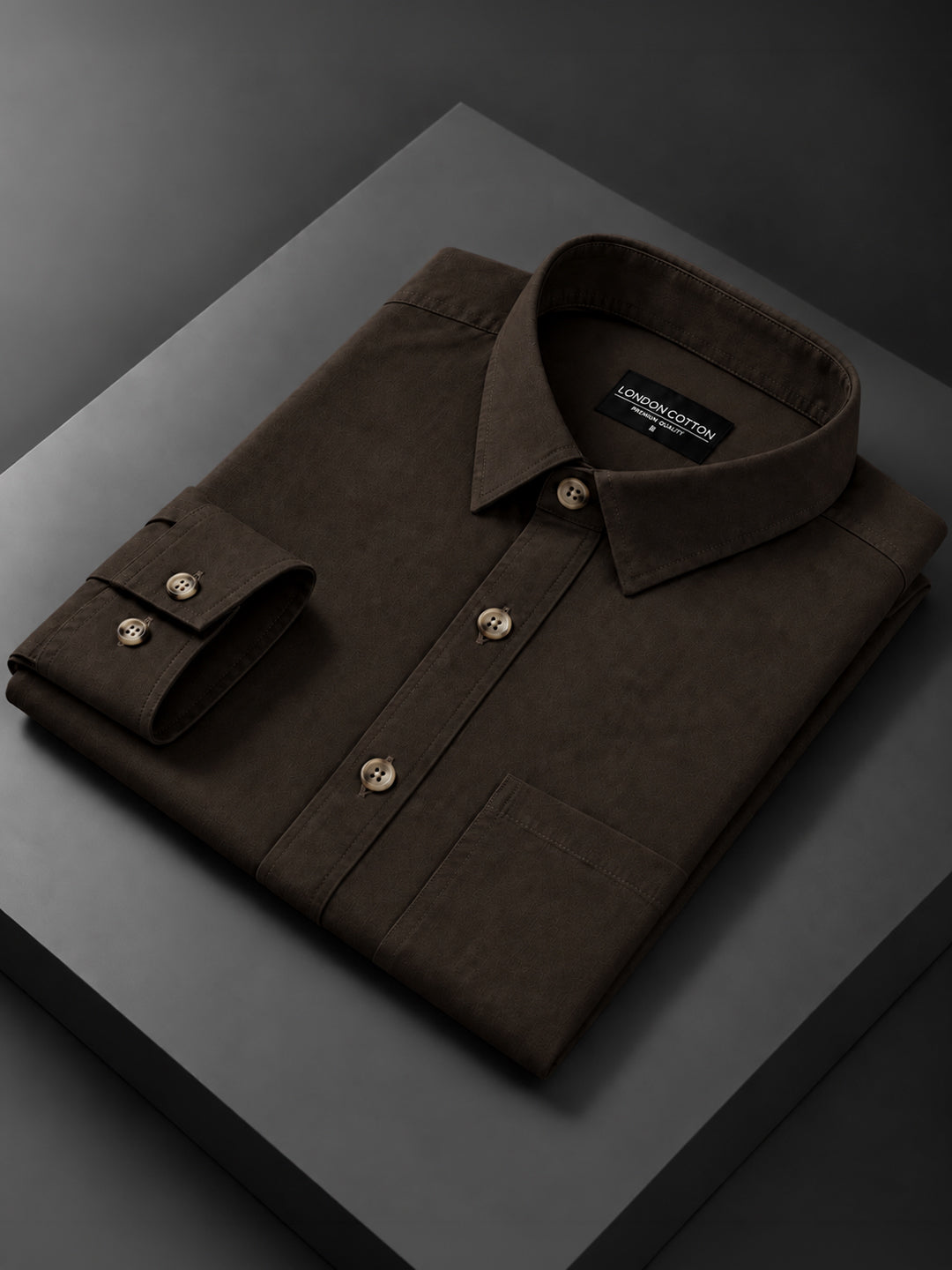 Classic Dark Brown Cargo Shirt