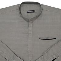 Urban Fit Grey Short Linen Kurta For Men