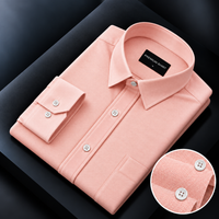 Oxford Cotton Peach Shirt For Men