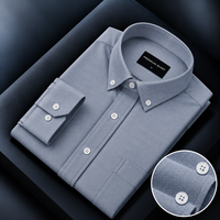 Oxford Cotton Dark Blue Shirt For Men