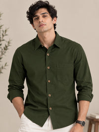 Classic Bottle Green Cargo Shirt