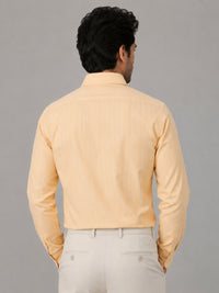 Lemon Pinstripe Oxford Shirt For Men