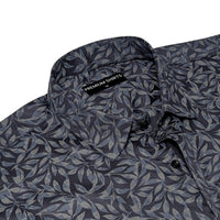 Blue Floral Print Party Wear Shirt for Men