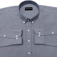 Oxford Cotton Dark Blue Shirt For Men