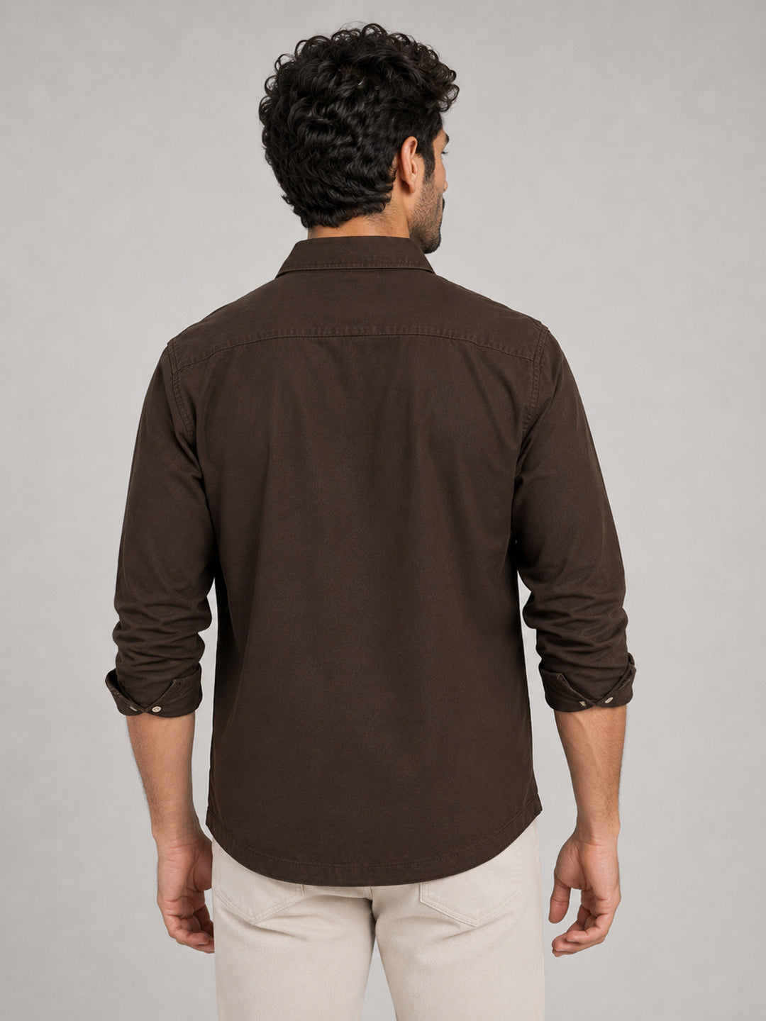 Cargo Urban Style Dark Brown Shirt