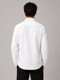 White Linear Linen Shirt