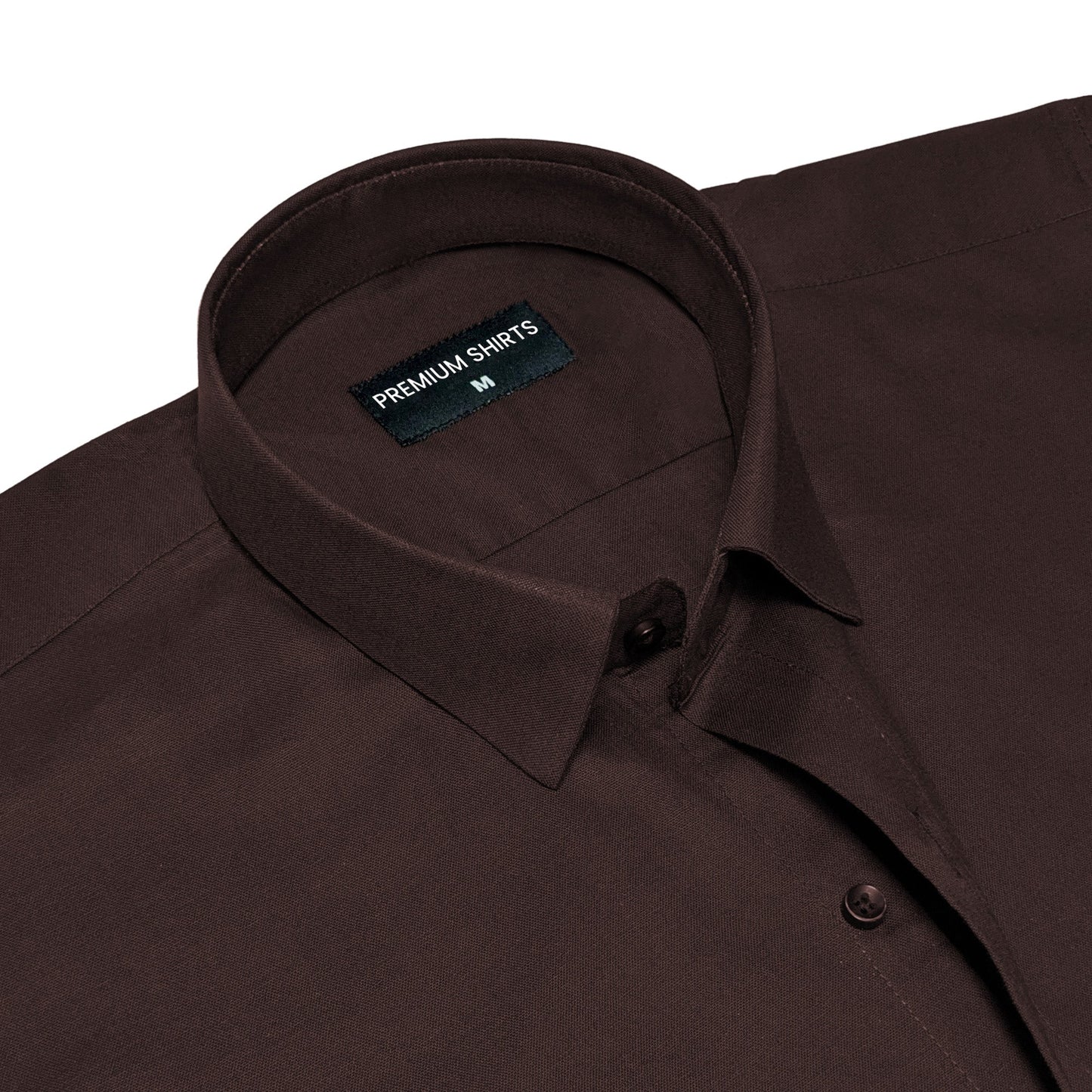 Dusty Brown Oxford Cotton Shirt For Men