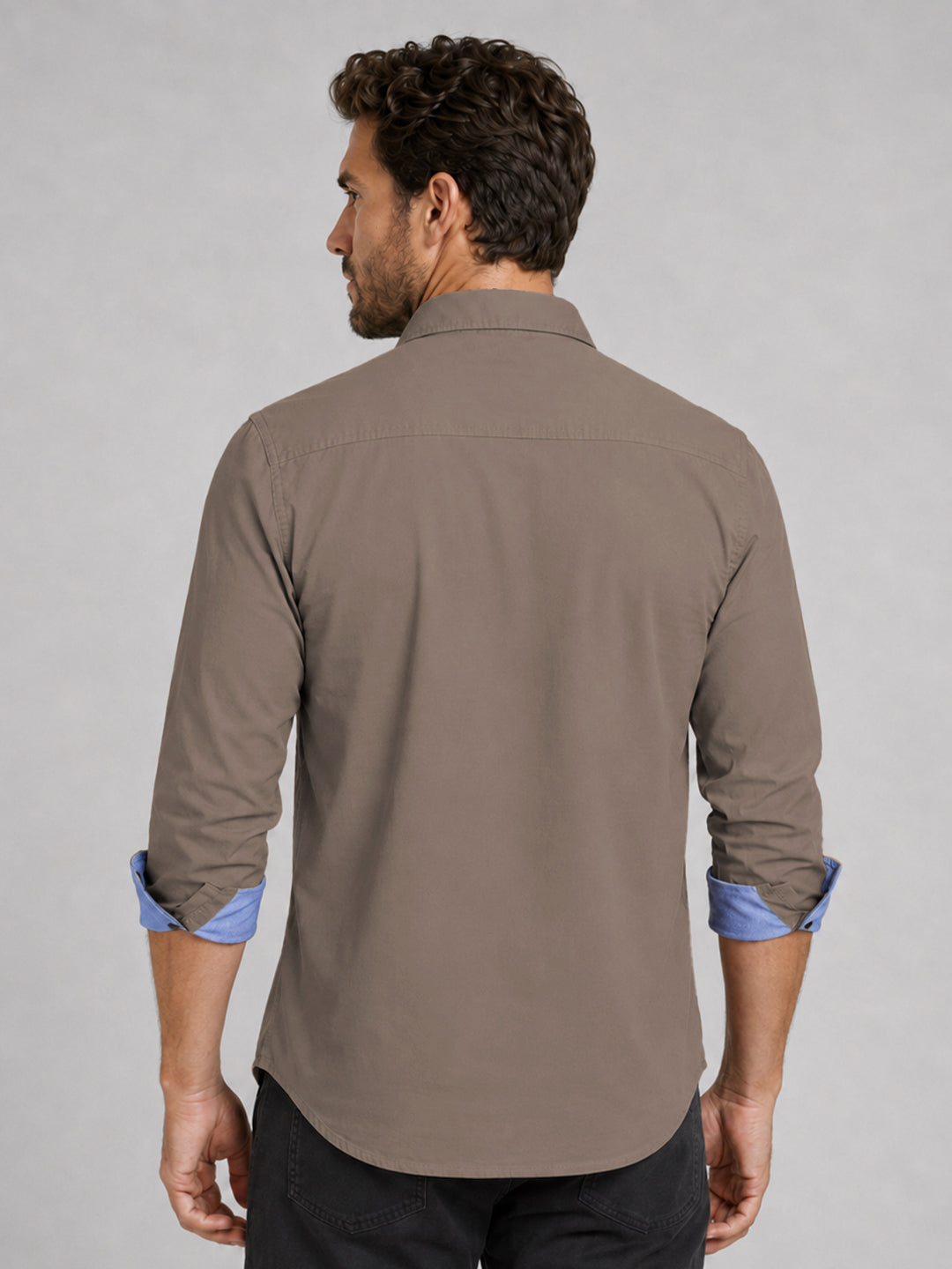 Cargo Style Khaki Shirt