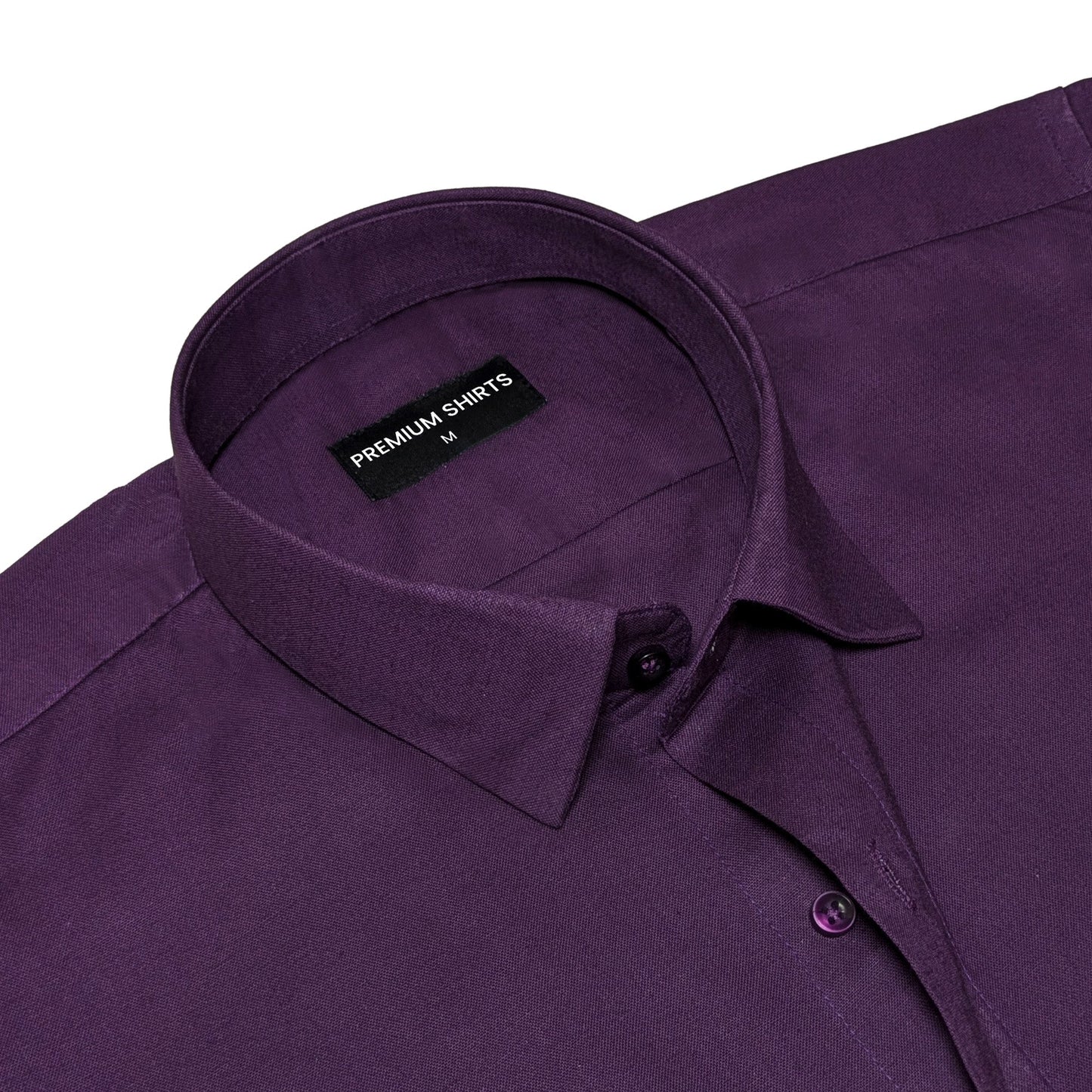 Wine Oxford Cotton Shirt For Men