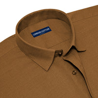Pack of 2 Textured Linen Shirts (Mehendi & Brown)