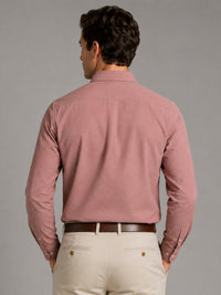 Oxford Cotton Maroon Shirt For Men