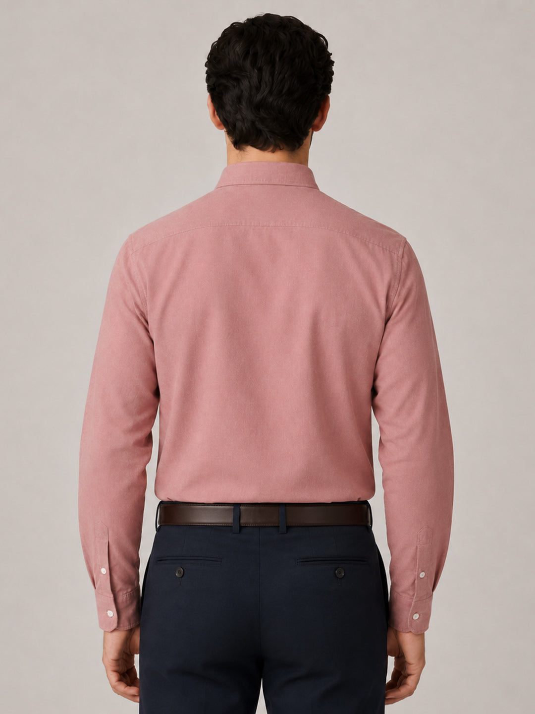 Maroon Formal Oxford Cotton Shirt For Men