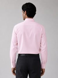 Pink Pinstripe Oxford Shirt For Men