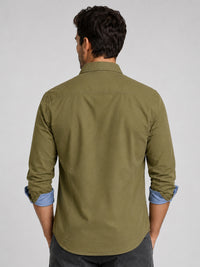 Cargo Style Olive Shirt