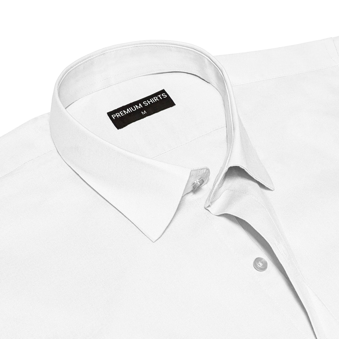 White Oxford Cotton Shirt For Men