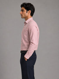 Bold Red Stripe Oxford Shirt For Men