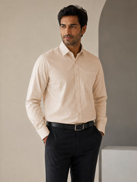 Paper Cotton Cream Shirt for Men
