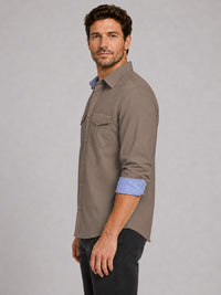 Cargo Style Khaki Shirt