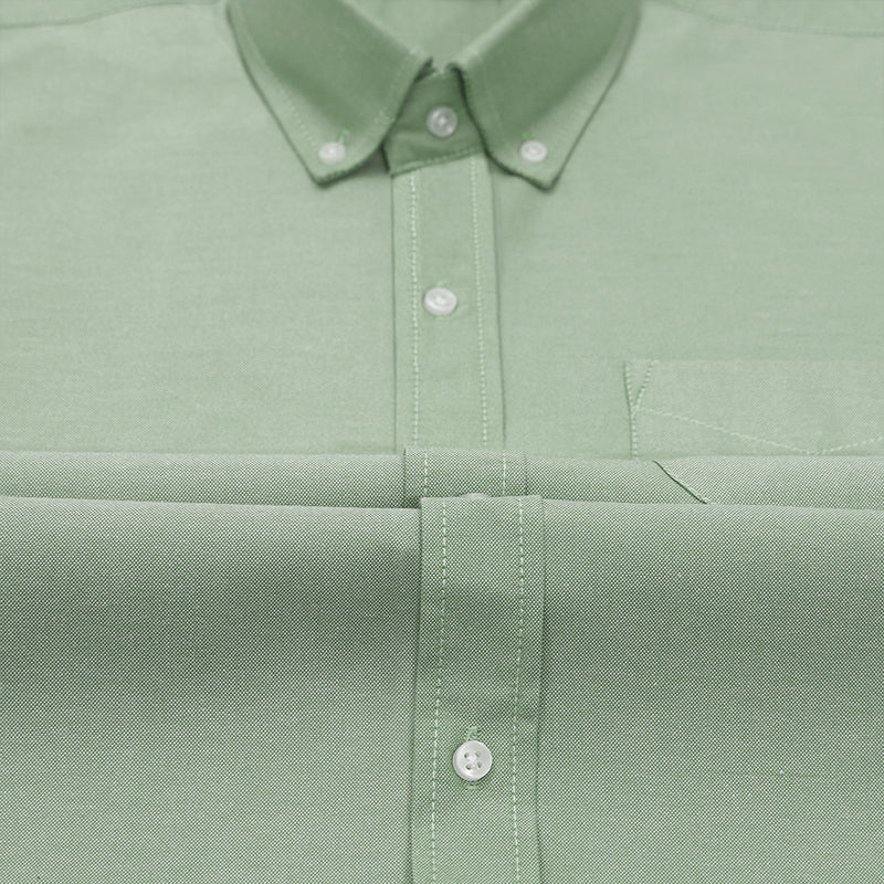 New Sea Green Oxford Cotton Shirt For Men