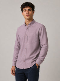 Lavender Linear Linen Shirt