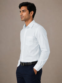 Paper Cotton Light Blue Shirt for Men